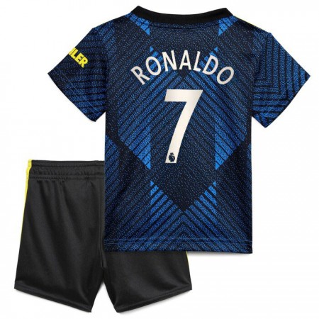Manchester United Cristiano Ronaldo 7 Bambino Maglia Terza  2021/2022 Manica Corta (+ Pantaloncini)